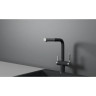 Смеситель для кухни GRANULA 8170 графит с выдвижным изливом 8170 GPAFIT